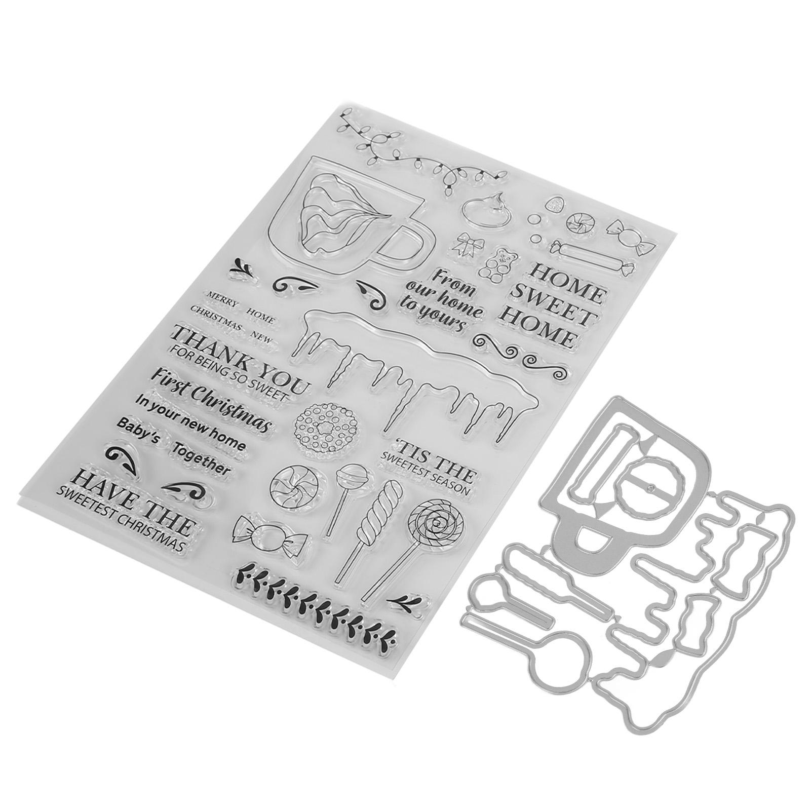 

Прозрачный штамп DIY изготовление открыток тисненый прозрачный штамп набор форм для ножей украшение для скрапбукинга