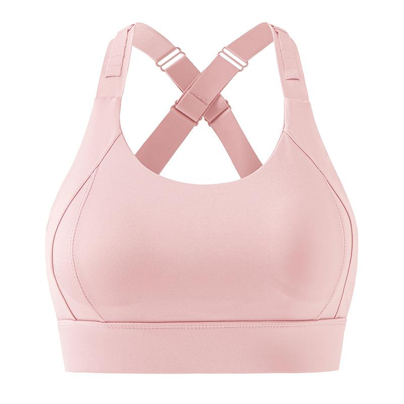 Women's High-strength Shockproof One-piece Fixed Cup Gathered Adjustable Straps Sports Can Be Worn Outside Underwear