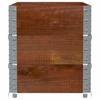Pallet Top Frame Set 3 Pcs Brown 100 X 50 Cm Solid Pine Wood