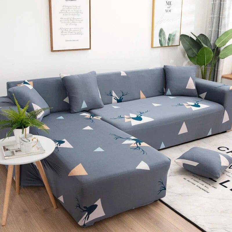 Elastic Sofa Slipcovers Sofa Covers for Living Room Housse Canape 1/2/3/4 Seat Couch Cover Stretch Sectional Furniture Protector