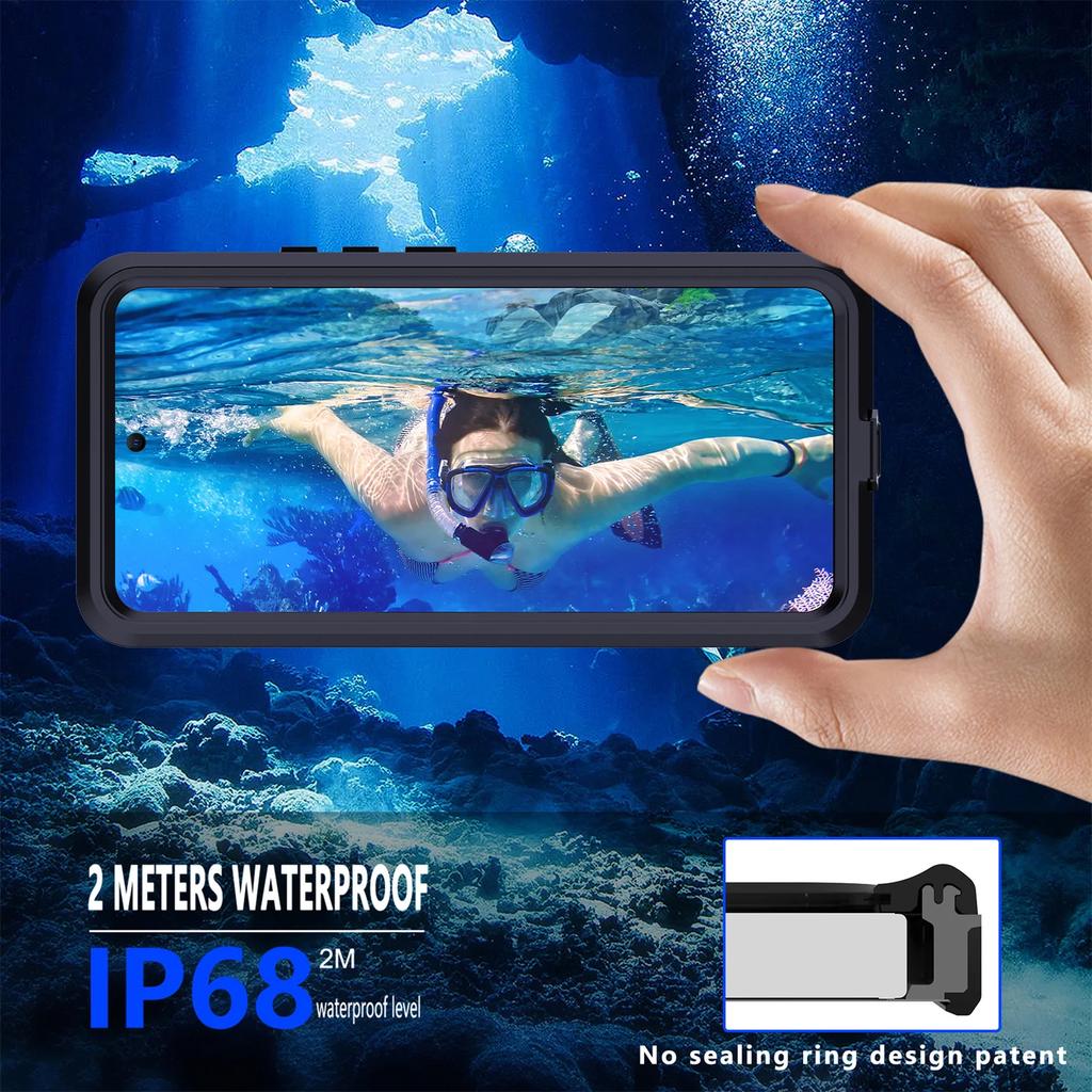 Custodia impermeabile IP68 Shellbox per Redmi Note 14 13 12 Pro Resistente agli urti di grado militare Cover Defender Robusta Custodia per immersioni Funda