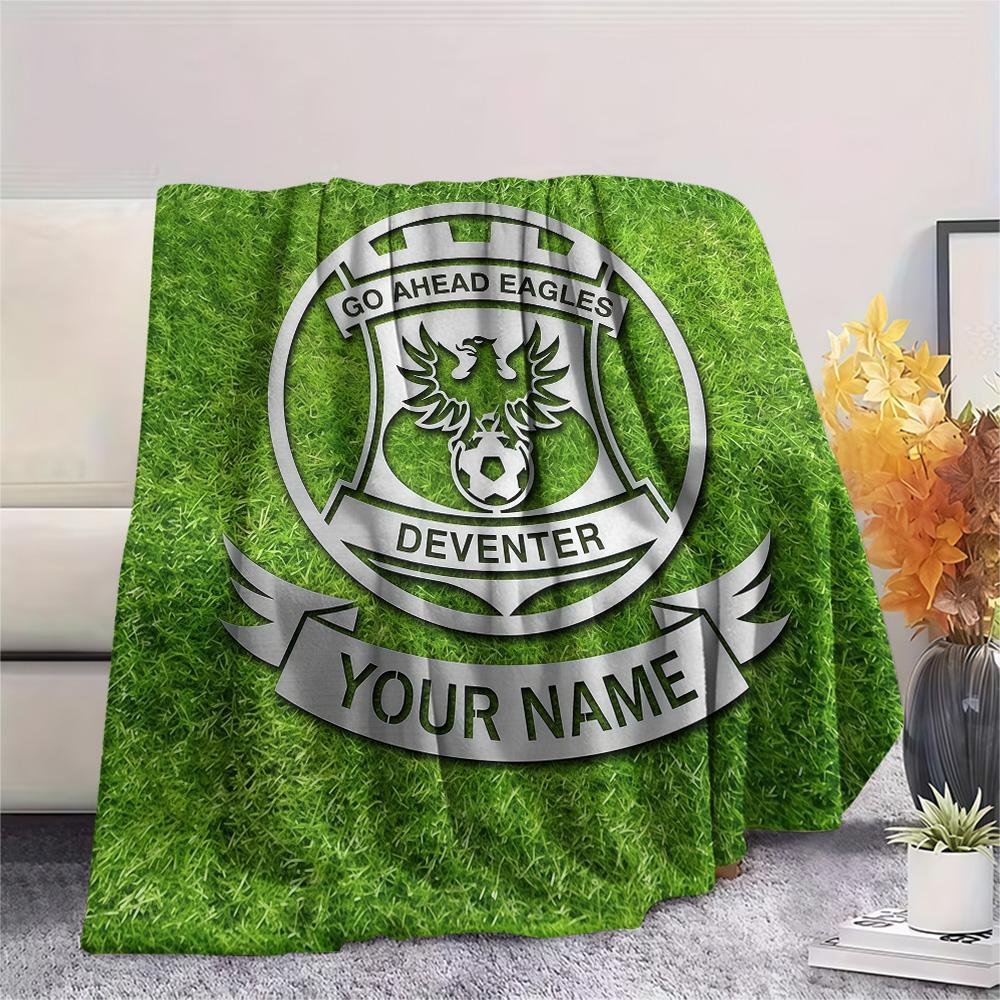 Custom Name Go Ahead Eagles Flannel Blanket, High quality Comfortable for All Seasons, Home Decor, Warmth and Comfort