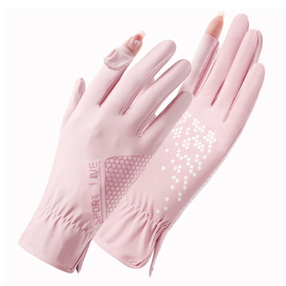 Breathable Summer Touch Screen Thin Gloves Driving Gloves Ice Silk Gloves Mittens