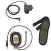 HD01 Fone de Ouvido Militar Fone de Ouvido Rádio Bidirecional Com U94 PTT Compatível para Yaese VX‑3R Marrom
