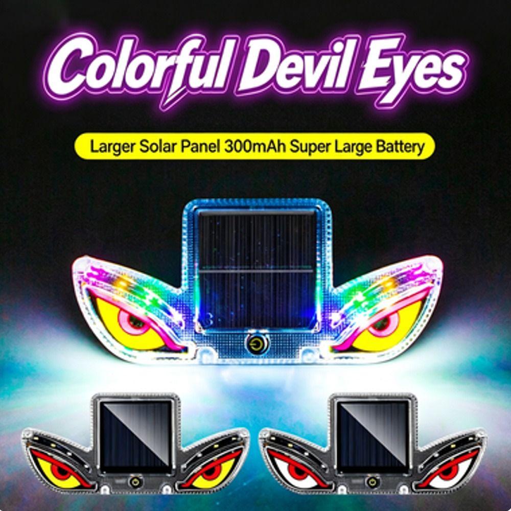 Colorful Solar LED Car Light Wireless Car Warning Light Gifts Vehicle Strobe Light