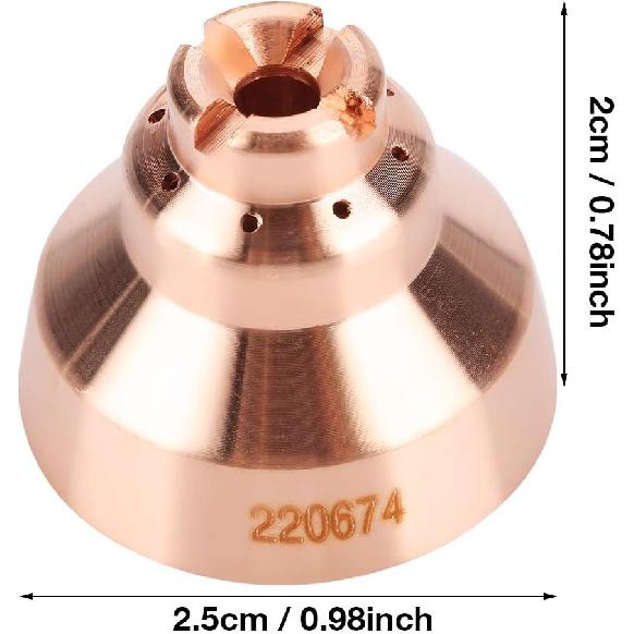 Plasma Shield Cup Cap, 5pcs Plasma Shield cap Fits for Thermal Dynamics MAX45 Cutting Torch Consumables 220674