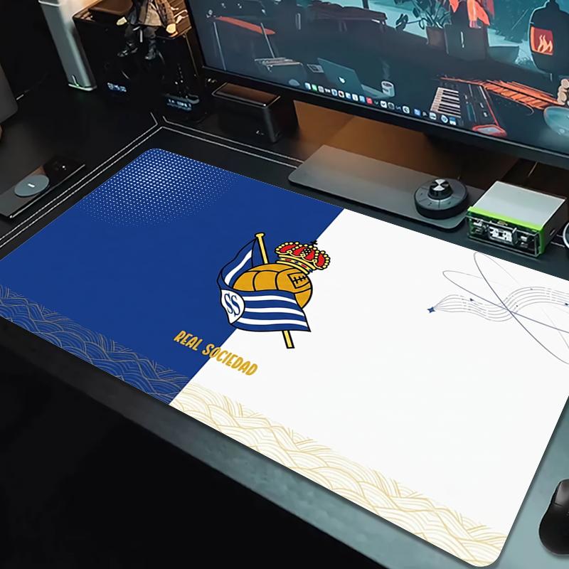 Real Sociedad Mouse Pad Large Gaming Table Cushion Non-slip Laptop Tablet Big Mousepad XXL Mat Mini PC Playmat With Lock edge_xia