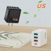 36W Multi-Port Charger with 3A+1C Ports, UK Standard, High-Power 3.1A Flash Charging