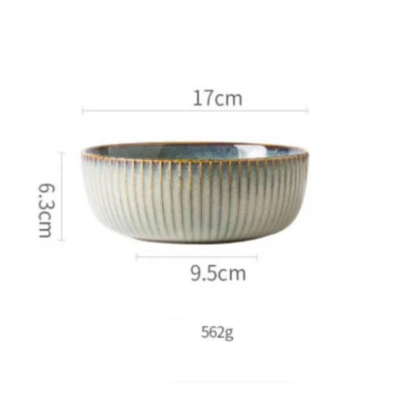 Japanese Plate Ceramic Dessert Plate Household Tableware Rice Bowl Restaurantware