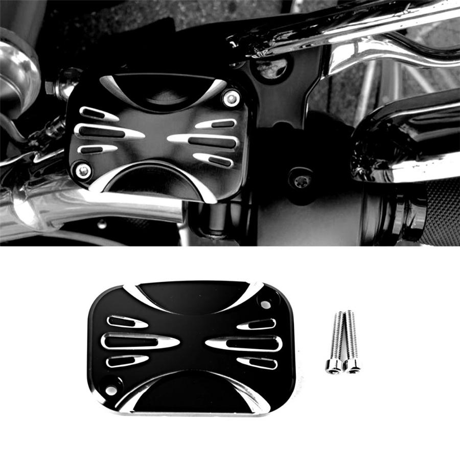 2PC CNC Cut Clutch Brake Master Cylinder Cover For Harley Touring FLHX FLHT CVO