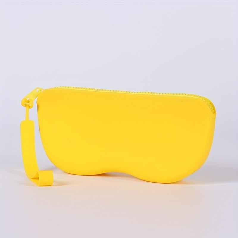 Multi-color Silicone Zipper Glasses Bag Storage Bag, Multi-purpose Small Anti-fall Debris Eyeglass Case Sunglasses Case