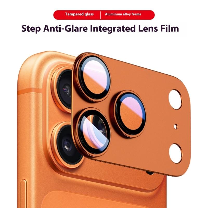 Matte Finish Camera Cover Guard Anti Fingerprint Drop Proof Film Design For Phone Shockproof Design Aluminum Alloy Frame