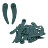 100Pcs Grass Trimmer Plastic Blade Flat Tooth Cutter Replacement Lawn Mower Supplies