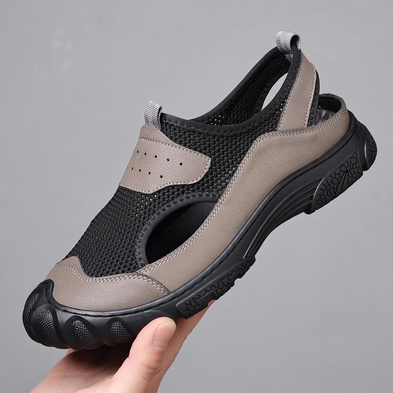 

Online men s shoes summer casual shoes one-pedal mesh breathable mesh fly-woven men s running sports shoes 44