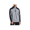 Under Armour Baseline Fleece Hoodie With Colorblock Letters Men Hoodie Modern-Gray 1356765-011