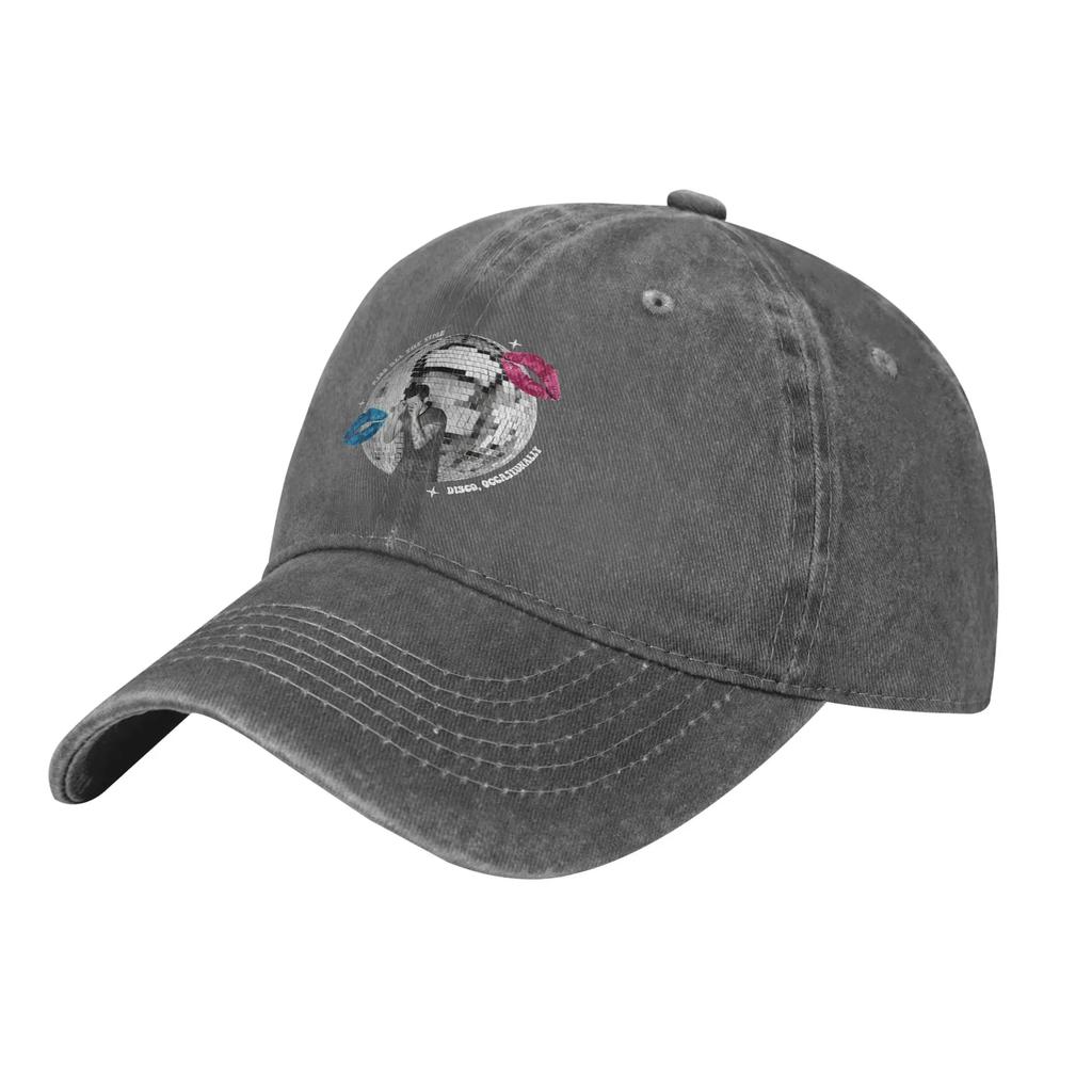 Harry Styles Kiss All The Time Disco Occasionally Baseball Cap Washed Headwear Unisex Women Outdoor Summer Adjustable Fit Caps Hat
