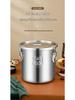 Stainless Steel Sealing Bucket: Insect & Moisture-Proof Rice and Soup Container