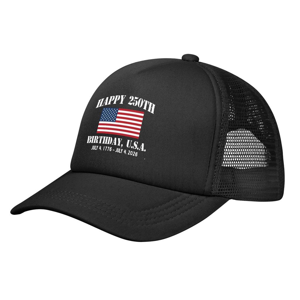 United States of America 250th Anniversary 17762026 Foam Trucker Hats Men Women Summer Mesh Baseball Cap Sun Hat Adjustbale