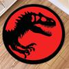 Cartoon Dinosaur Print Round Carpet Non Slip Circular Rugs for Children Bedroom Decor Home Living Room Sofa Balcony Hallway Mat