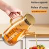 Stainless Steel Glass Oil and Vinegar Dispenser for Kitchen