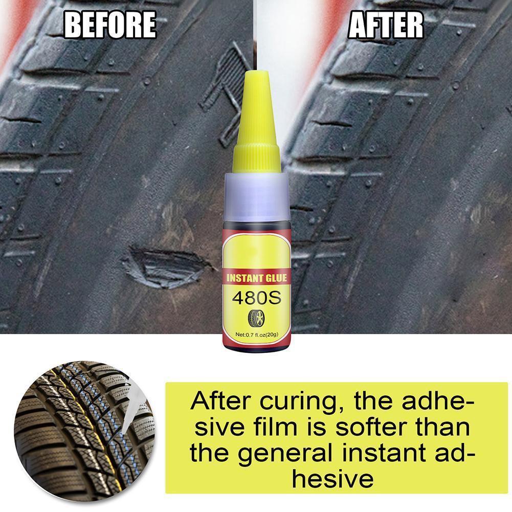Tire Repair Glue, Tyre Puncture Sealant Glue Bike Car Tire Repair Patch,Tire Repair Glue Sealer Fast Curing Repair Tool