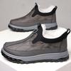 New 2024 Winter Cotton Shoes Men's Shoes Velvet Thickened Warm One-pedal Soft-soled Wear-resistant Men's Snow Boots