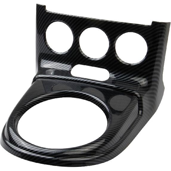 Carbon Fiber Style Manual Transmission Gear Shfit AC Knob Panel Cover Trim Accessories for 2006-2009 Nissan 350Z