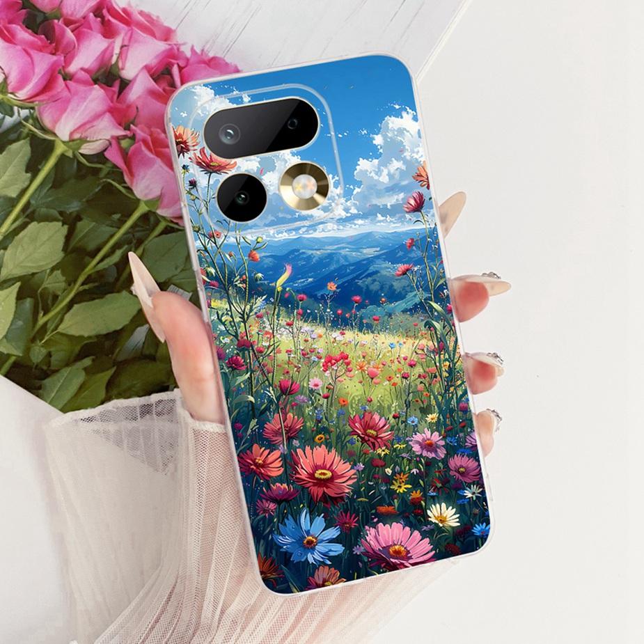 For Realme 16 Pro 5G Case RMX5121 Luxury Flowers Painted Cover Soft Slim Phone Case For Realme 16 Pro Plus Realme16 Pro+ 5G Bags