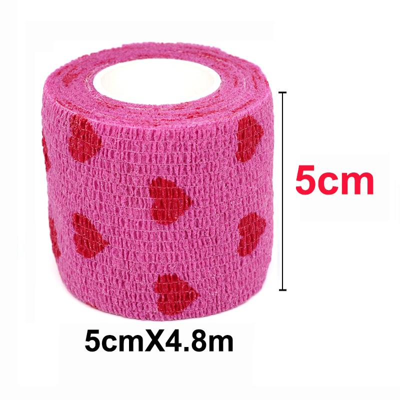 1/4.5M Bendaggio Elastico Autoadesivo Colorato Nastro Avvolgente Per Supporto Ginocchio Caviglia Polso Accessori Tattoo Sportivi Animali Domestici