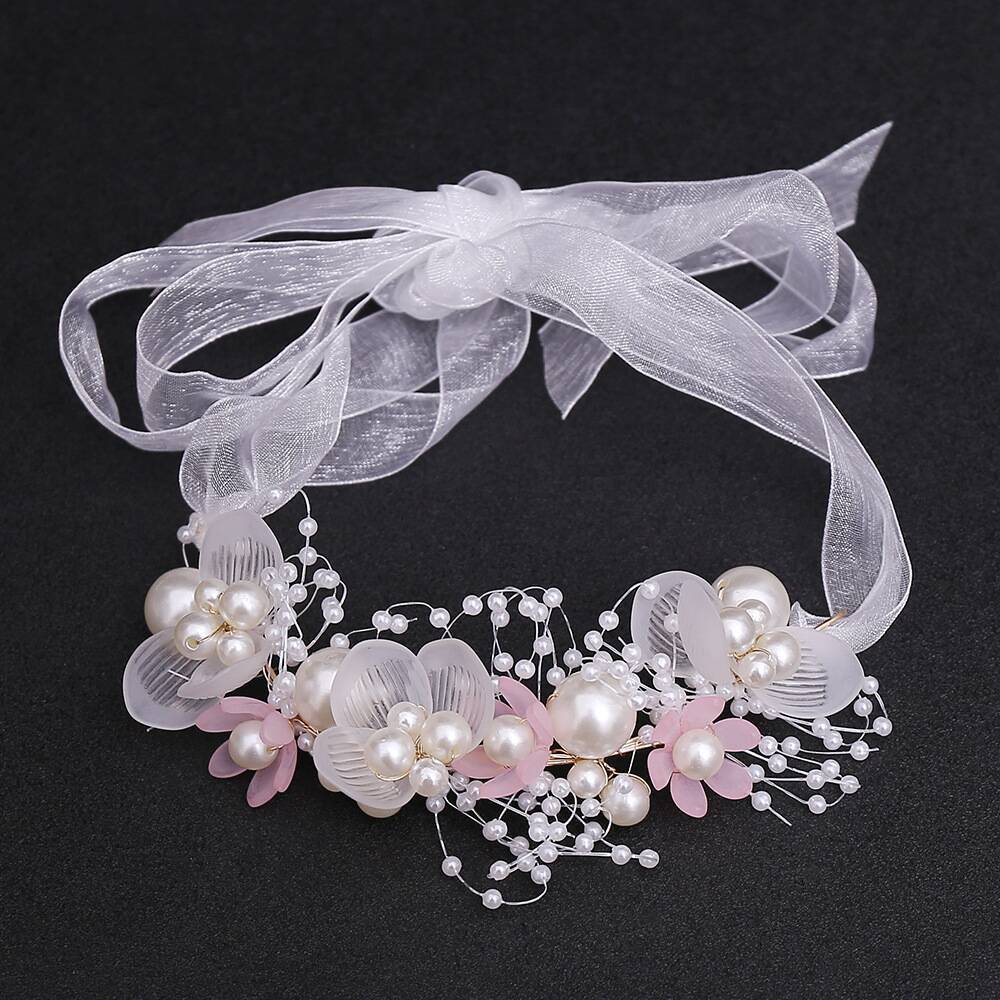 Children's Wreath Headgear Girls' Head Flower Headband Children's Crown Jewelry Korean Version Mori Girl Flower Performance Headband