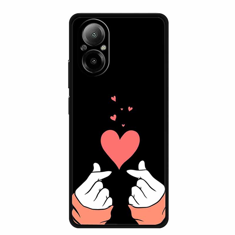 Pro Realme C67 4G Pouzdro Luxusní Měkký Silikon TPU Pouzdra na Telefon Zadní Kryt Pro RealmeC67 C 67 4G RMX3890 Nárazuvzdorné Láska Roztomilé funda