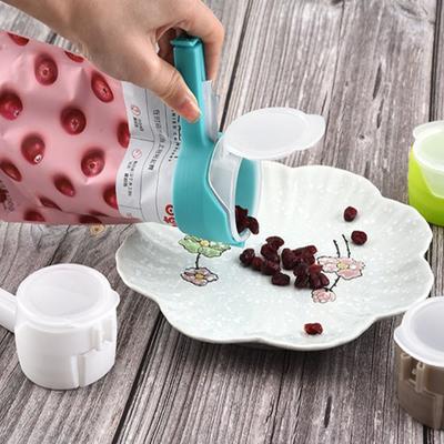 5 Pcs Mini Multi-Function Dispensing Nozzle Sealing Clip for Milk Powder Snacks, Mixed Grains, and Moisture-Proof Plastic Bags