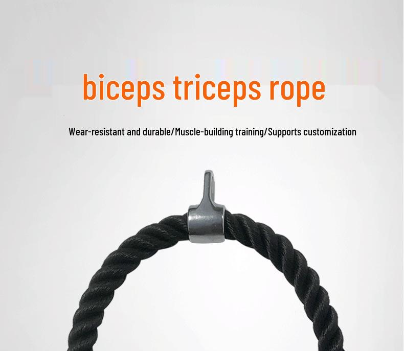 Biceps & Triceps High Pulldown Weerstandstouw, Gymaccessoires, Dubbelkop Trainingstouw