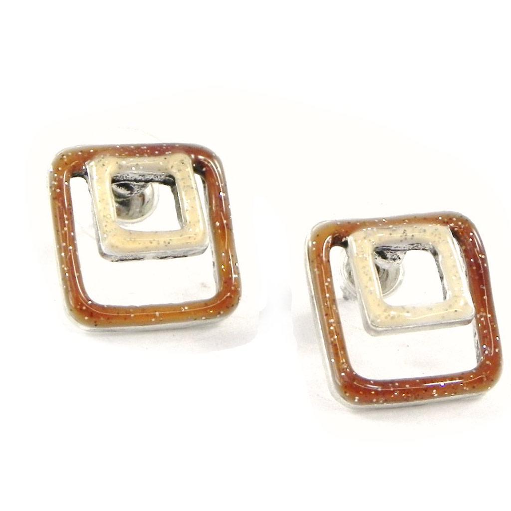 NOA [H8824] - Boucles Créateur 'Les Acidulés' marron