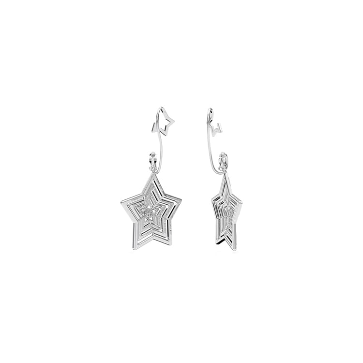 Swarovski Stella Rhodium plated Earrings Women's 5617768