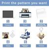 M-Modern-240Pcs Sublimation Keychain Blanks Double Sides 80 MDF Sublimation Keychains Blank With 160 Rings And Clips