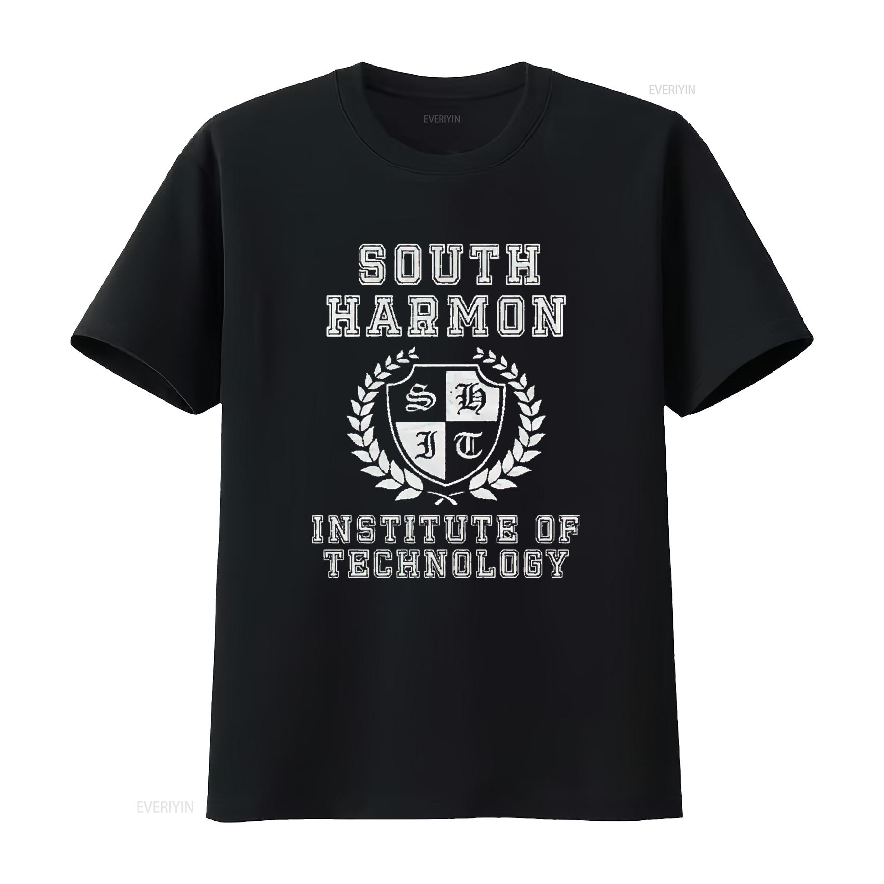 

Mens South Harmon Institute of Technology T Shirt Funny Unofficial Accepted Movie Fan Merch Black vintage Washed Slightly 4XL