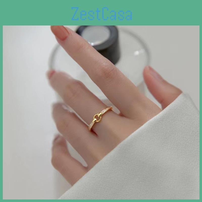 Elegant Round Geometric Ring Adjustable For Women Stunning Gift Idea