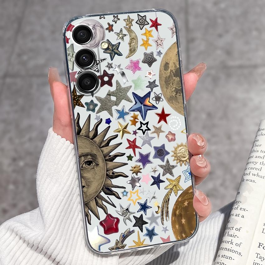 Casing For Samsung A16 A17 A15 A14 A13 A12 A10 A26 A25 A24 A23 A22 Phone Cover Cute Penguin Pattern Transparent Silicone Shell For Samsung Bumper Case