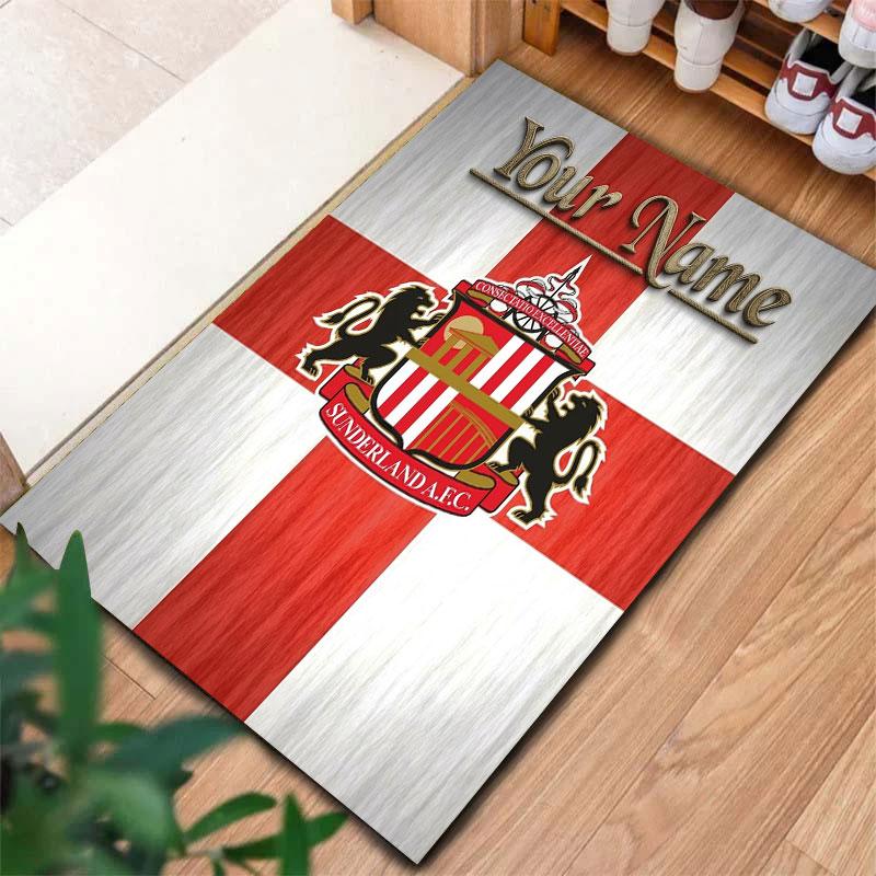 Sunderland A.F Custom Name Carpet Rug for Living Room Bedroom Home Sofa Decoration,Kids Play Non-slip Floor Mat
