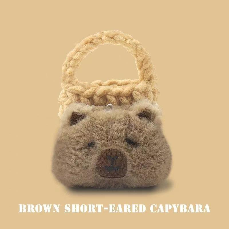Child's Cartoon Hand-Knitted Plush Coin Purse & Bluetooth Earphone Case