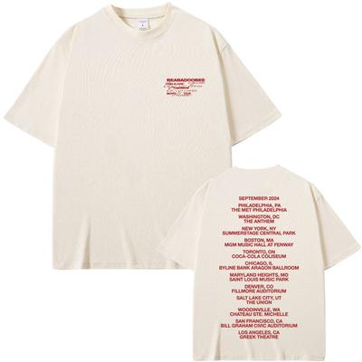Beabadoobee This Is How Tomorrow Moves Camisetas con Logo de Letra del Álbum para Hombres y Mujeres Camiseta Estética de Moda Camisetas Oversize para Hombre
