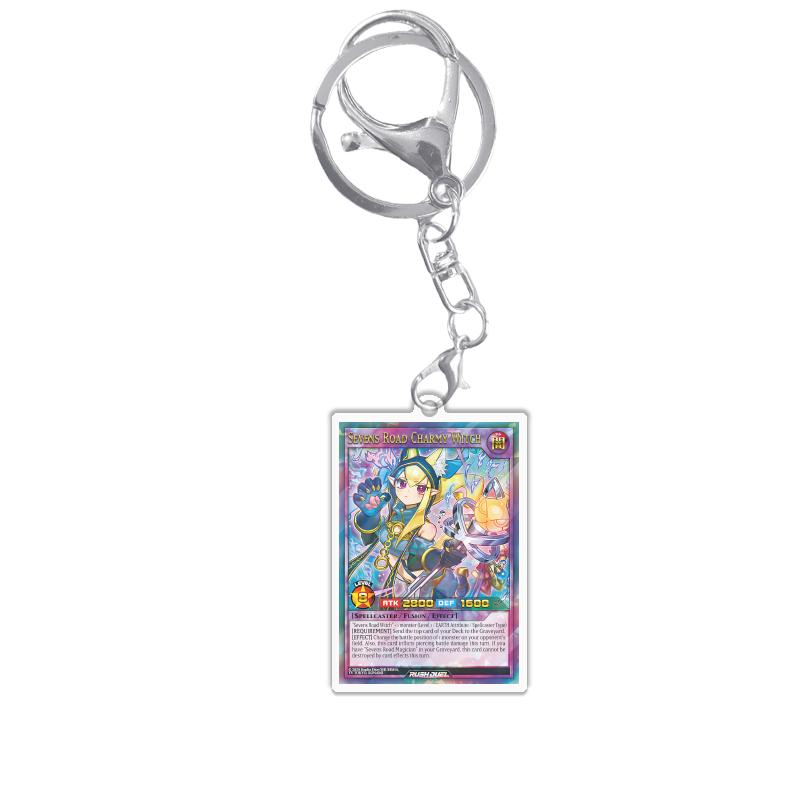 Keychains for Yugioh Rush Duel Rd Princess Cosmos Deathtacle Acrylic Pendant Backpack Ornament Decoration Anime Game Fans Gift