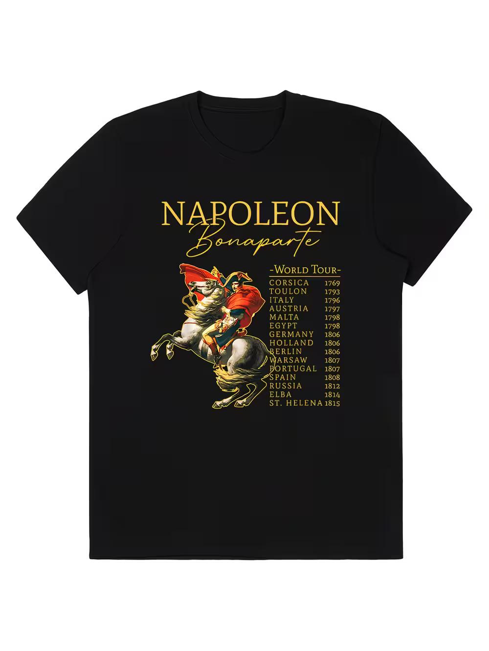 Men s Napoleon Bonaparte Historical T-Shirt - 1769-1815 Dates Design XL