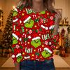 Women's Fashionable Casual Long Sleeve Crewneck Graphic Print Top for Everyday Wear
