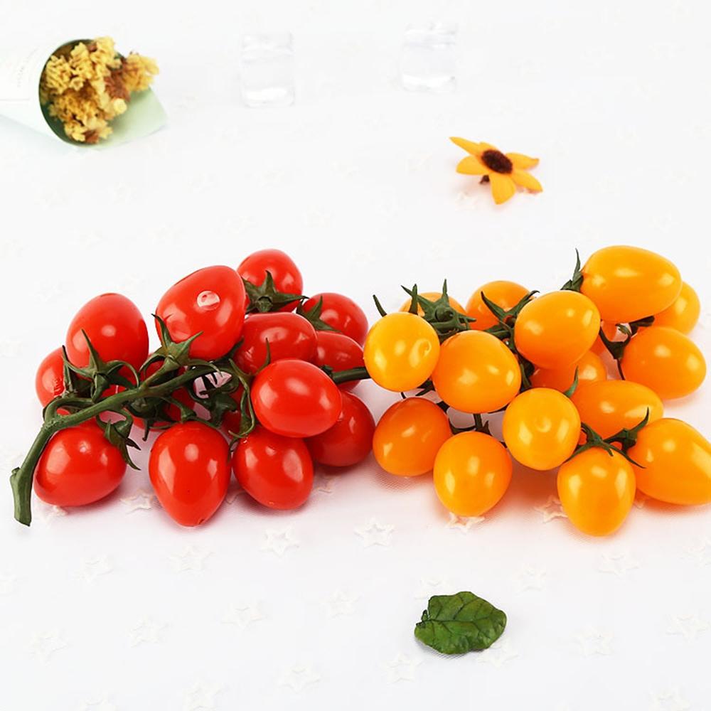 High Quality Imitation Tomato Bunch with Realistic Touch 19cm Fruit Vegetable