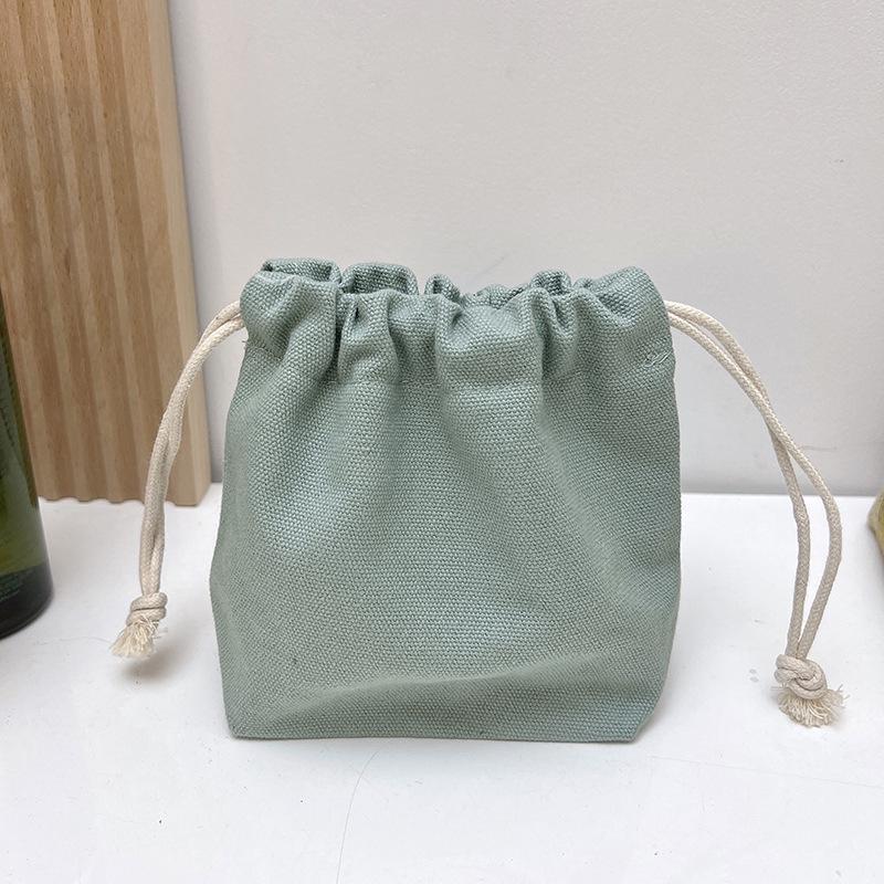 

3D Canvas Makeup Bag: Lipstick, Keys, Coins, Women s Drawstring, Dustproof Inner Bag.