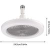Silent Ceiling Fan With Light, Mini Reversible Fan, Home Cooling And Air Circulation, Whisper Quiet Operation