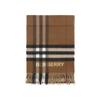 Wide Check Cashmere Fringe Scarf A7026