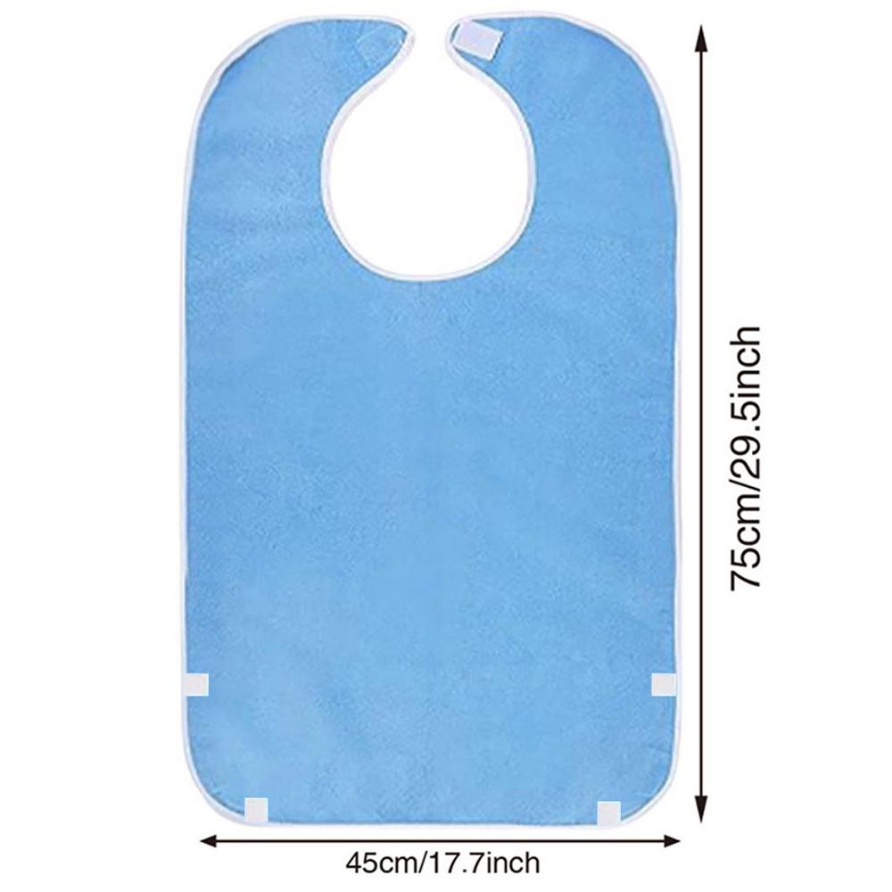 1pcs Anti-fouling Bib for Men and Women Adjustable Reusable The Elderly Apron for Eating When Sick Adult Specific Neck Care Bib